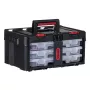 Įrankių dėžė KETER Stack'N'Roll (17210831/253380) su 3 organizatoriais Juoda