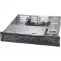 Super Micro Supermicro SC825M BTQC-R802WB - stelažinis - montuojamas į stelažą - 2U - pagerintas, išplėstas ATX - SATA/SAS - karšto keitimo 800 vatų - juodas (CSE-825MBTQC-R802WB)