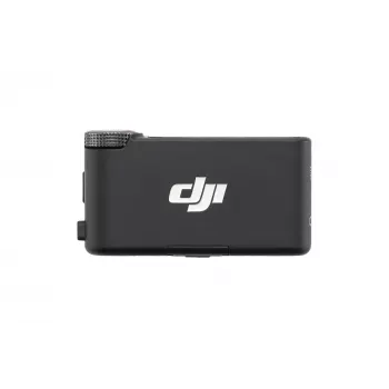 Mikrofono imtuvas DJI Mic 3 kameros laikiklis juodas — maitinamas baterijomis, komplekte 3,5 mm garso ir USB kabeliai