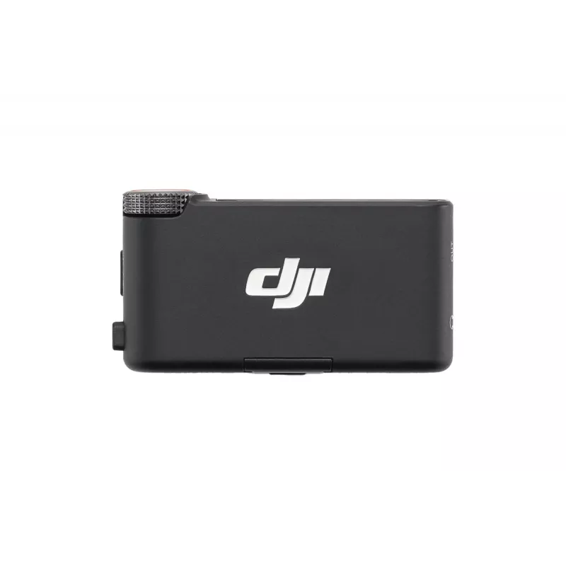 Mikrofono imtuvas DJI Mic 3 kameros laikiklis juodas — maitinamas baterijomis, komplekte 3,5 mm garso ir USB kabeliai