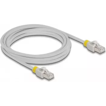 Tinklo kabelis DeLOCK RJ45 Cat.6A S/FTP 3m Pilkas