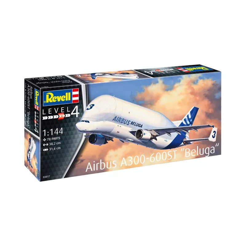 Revell 1/144 mastelio Airbus A300-600ST Beluga modelio rinkinys