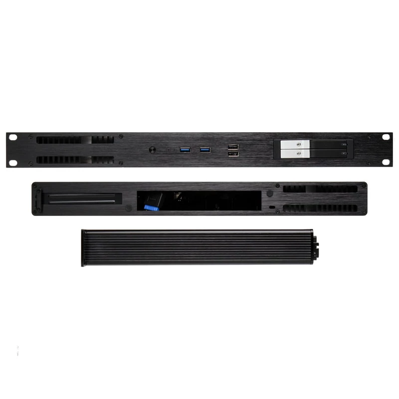 Server Case Akasa Galileo TU1 Rack Juoda