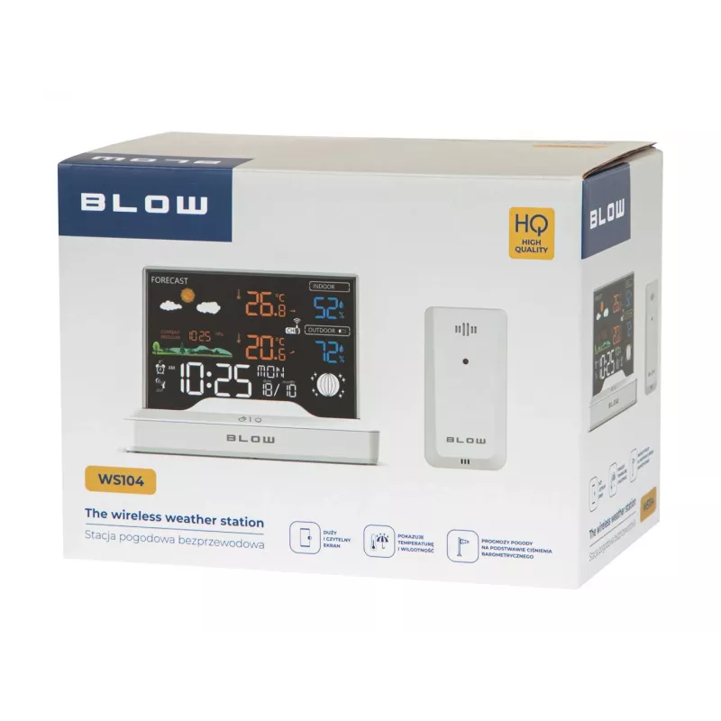 BLOW WS104 belaidė meteorologinė stotelė balta
