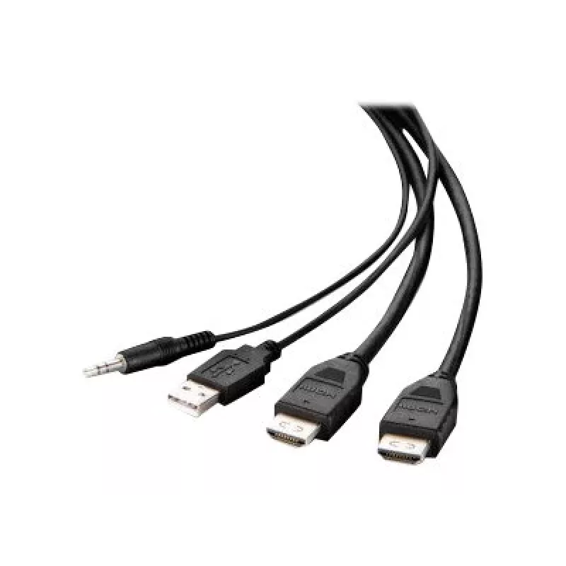 Belkin Secure KVM Combo kabelis – vaizdo / USB / garso kabelis – atitinka TAA – USB, mini lizdas, HDMI (kištukas)