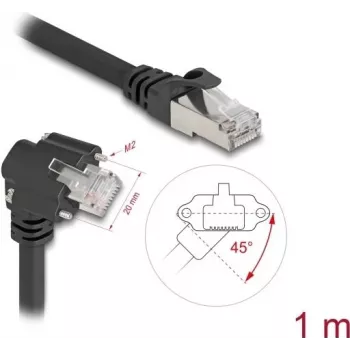 Tinklo kabelis DeLOCK 80917 1 m Cat6 S/FTP RJ-45 juodas