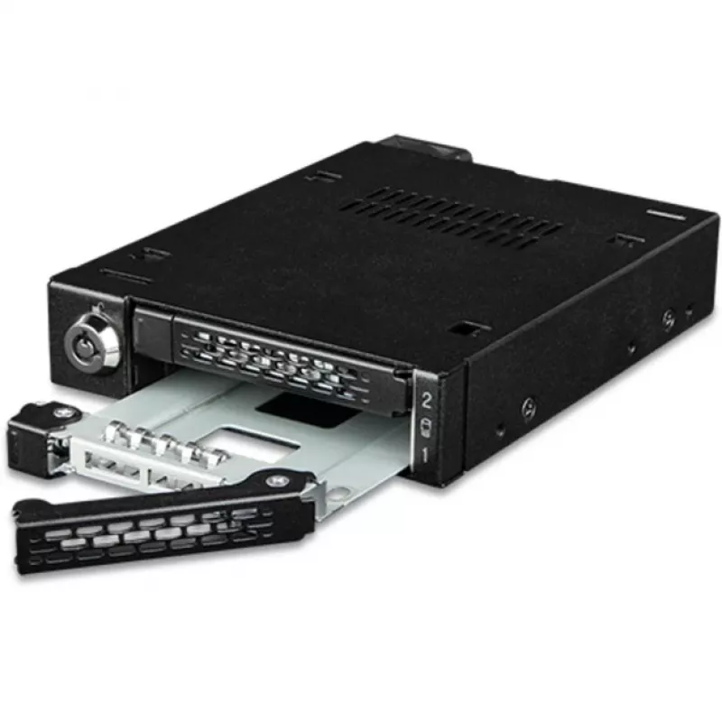 Važiuoklės adapterio rėmelis icy dock MB092VK-B 2 x 6,3 cm U.2 / U.3 NVMe SSD į 3,5 colio lizdą (juodas)
