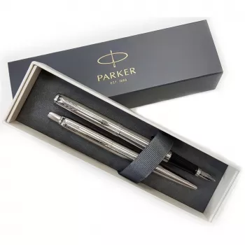 Parker 2093258 tušinukų rinkinys, juodas, sidabrinis, 2 vnt.