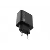 NATEC AC greitas įkrovimas vidinis laidinis įkroviklis Ribera — 18W (5–15V, iki 3A), 1× USB-A, Huawei FCP/SCP, juodas