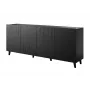 BARI komoda 200x42x82 juodas matinis