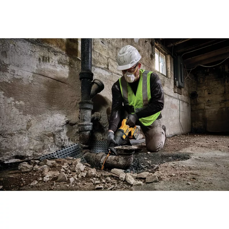 DEWALT DCS389NT stūmoklinis pjūklas FlexVolt 54V TSTAK juodas, geltonas