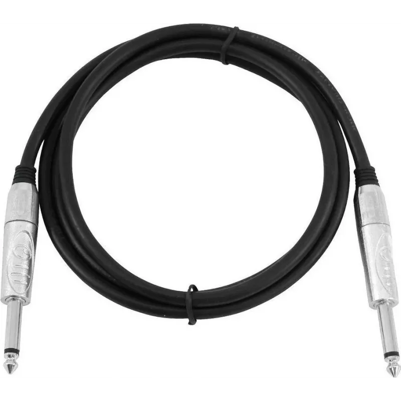 Mono 6.3 mm kabelis Omnitronic 1.5 m — 6.3mm TS (mono) instrumento/linijos kabelis, juodas