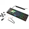 Sharkoon SGK50 S4 klaviatūra žaidimams USB AZERTY prancūziška juoda 60% RGB LED