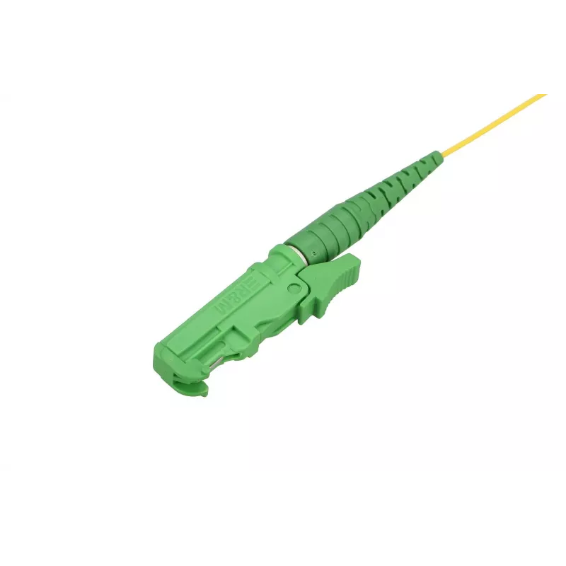 Pigtail Extralink E2000/APC PVC vienmodis G.657.A1 FTTH 1,5 m