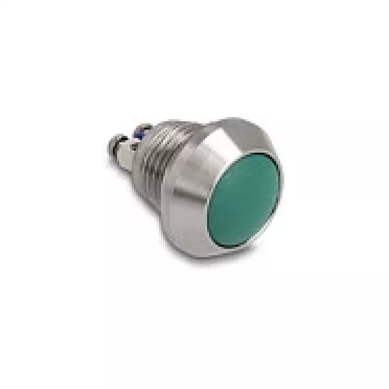 Mygtukas DELOCK 22034 12 mm, 2× sraigtinis gnybtas, žalias