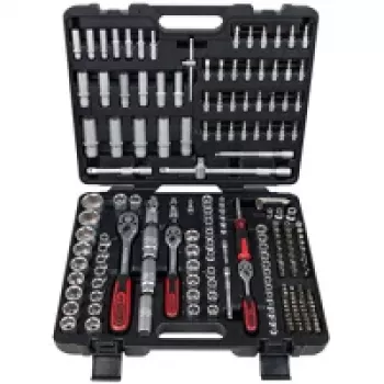 KS Tools 1/4 +3/8 +1/2 lizdinių raktų rinkinys 195 dalių 917.0795