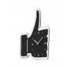 NeXtime klok 3072zw Thumbs up, 40,5x41 cm, sieninis, juoda/sidabrinė