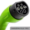 Qoltec Mobile EV Car Charger Adjustable 2in1 Type2 | 3.5kW | 230V | Wi-Fi | LCD | Portable | Wallbox | 5m