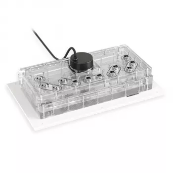 Alphacool Distroplate Apex Dark Base Pro 901 RGB Support — paskirstymo plokštė kompiuterio vandens aušinimui, modelis 14658