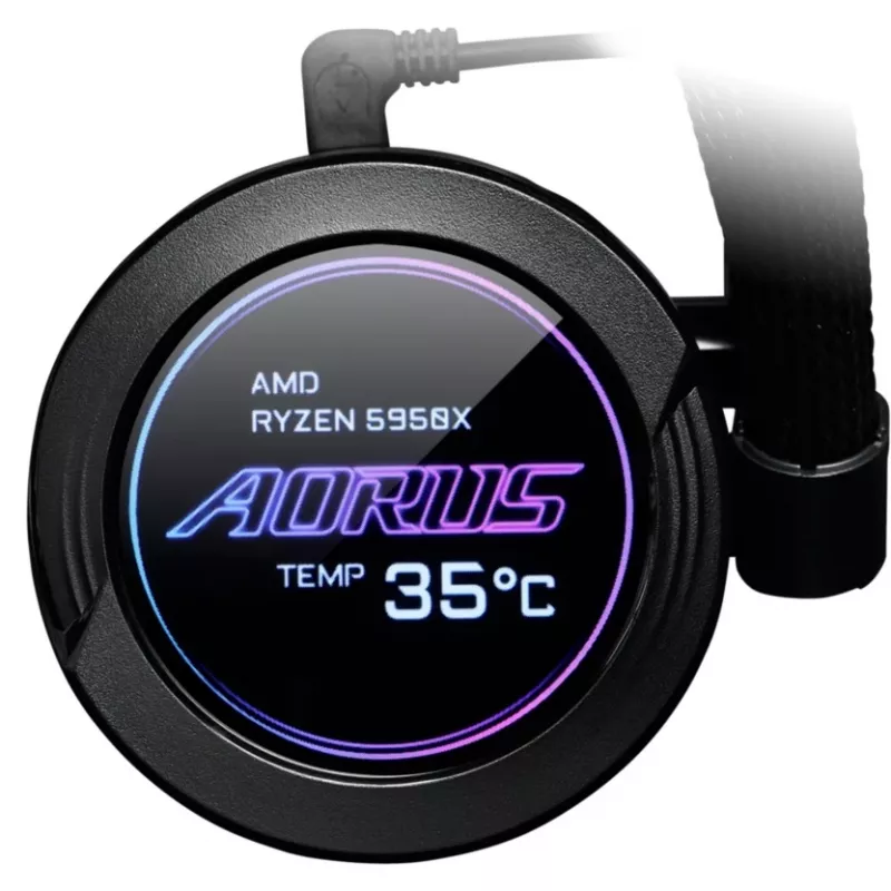GIGABYTE AORUS WATERFORCE X 280 procesoriaus skysčio aušintuvas, juodas, 1 vnt.