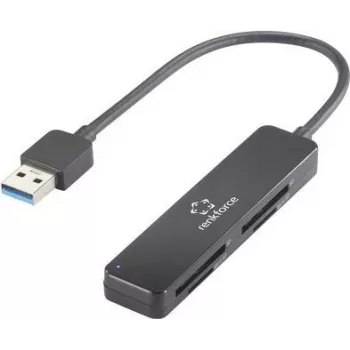 RF-PCR-220 USB kortelių skaitytuvas išmaniajam telefonui / planšetiniam kompiuteriui, juodas (RF-5151022)