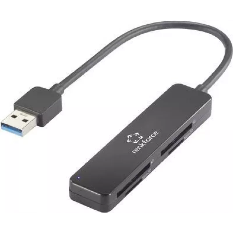 RF-PCR-220 USB kortelių skaitytuvas išmaniajam telefonui / planšetiniam kompiuteriui, juodas (RF-5151022)