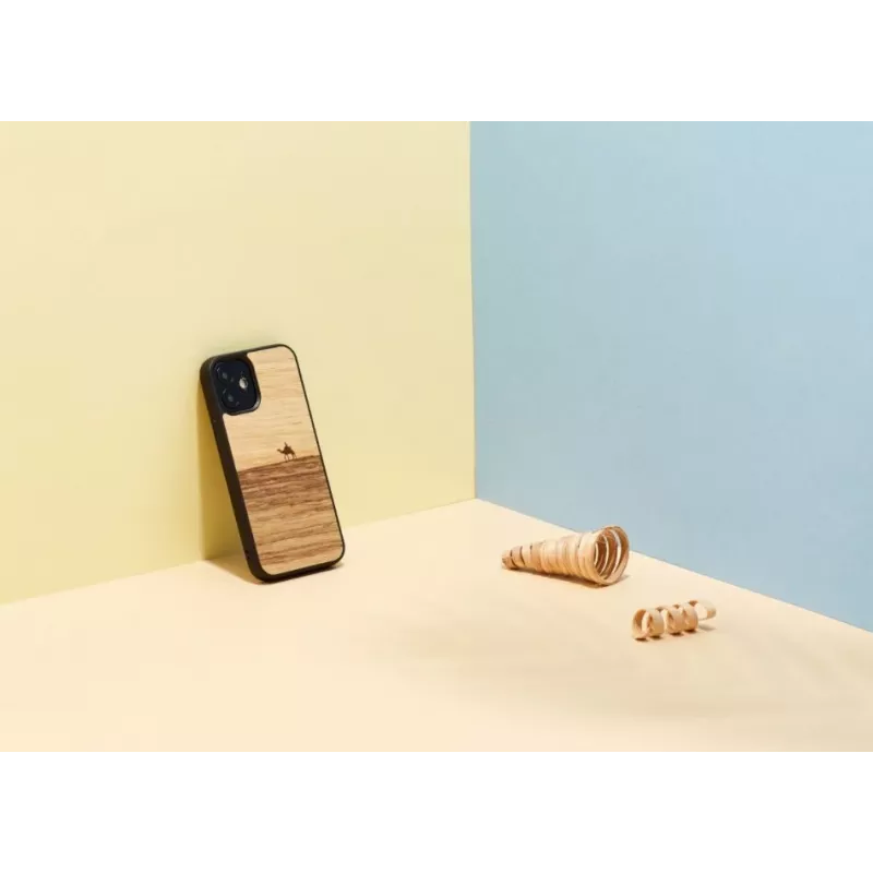 Apsauginis telefono dėklas Man and Wood iPhone 12 mini — Terra Juoda