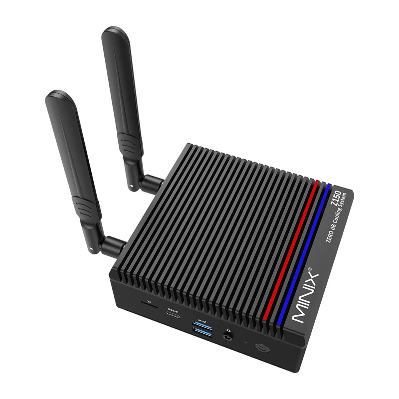 Mini PC MiniX Z150 N150 mini stalinis kompiuteris, 8 GB RAM, 256 GB saugykla