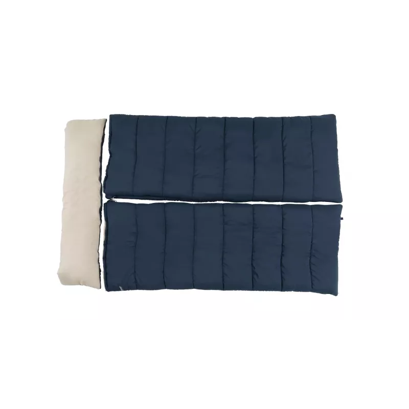 Miegmaišis Outwell Contour Lux Double stačiakampis poliesteris, 1450×2200 mm, maks. naudotojo ūgis 190 cm, mėlynas