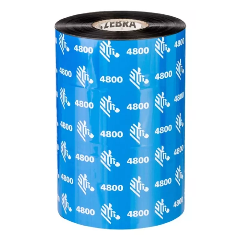Zebra 4800 Resin šiluminė juostelė 450 m Juoda