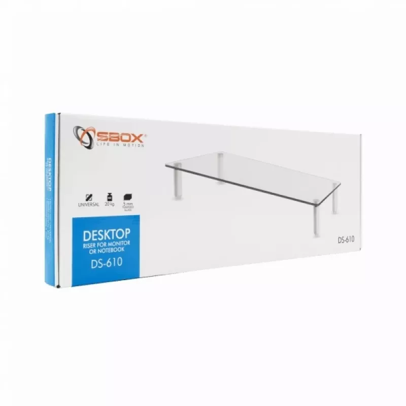 Sbox DS-610 stalinis pakėlimo stovas monitoriui ar nešiojamam kompiuteriui