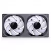 Aušinimo ventiliatorius Jonsbo ZB-240 240mm ARGB PWM juodas — Infinity Mirror dizainas