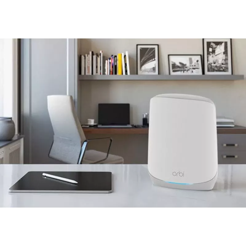 NETGEAR Orbi RBK763S Tri-band (2.4 GHz / 5 GHz / 5 GHz) Wi-Fi 6 (802.11ax) White 7 Internal - RBK763S-100EUS