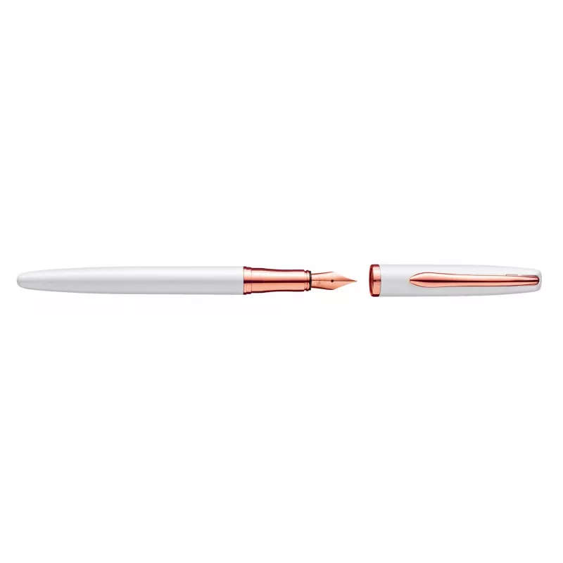Plunksnakotis Pelikan Jazz Noble Elegance P36 auksinis perlamutrinis baltas kasetinio užpildymo sistema