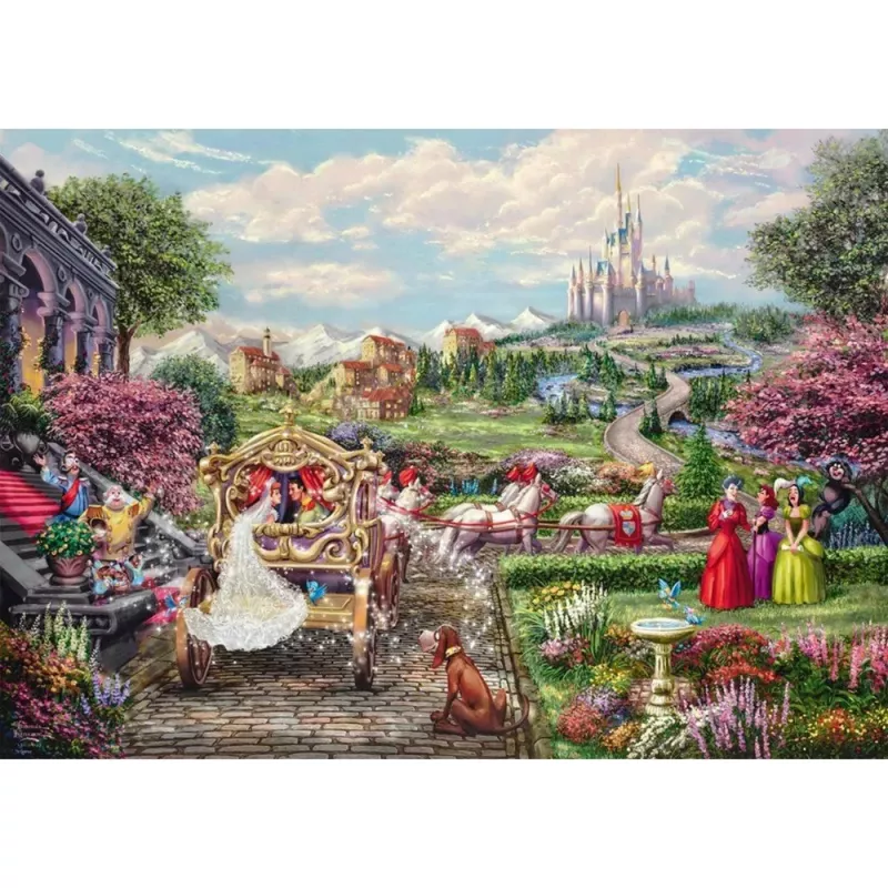 Thomas Kinkade Studios: Disney Dreams Collection - Cinderella Happily Ever After, dėlionė 1000 dalių