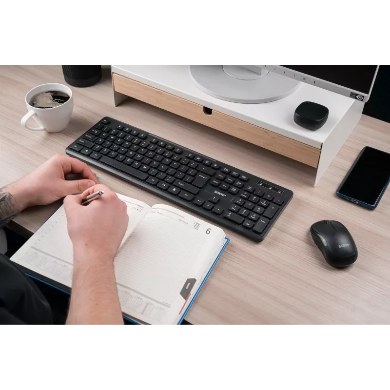 Savio KB-02 klaviatūra Namams/Biurui USB QWERTY Juoda