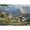 Thomas Kinkade Studios: Disney - Mickey & Minnie Alpėse, 1000 detalių dėlionė