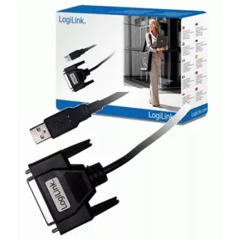 LogiLink UA0054A Lygiagretusis kabelis, juodas, 1,8 m