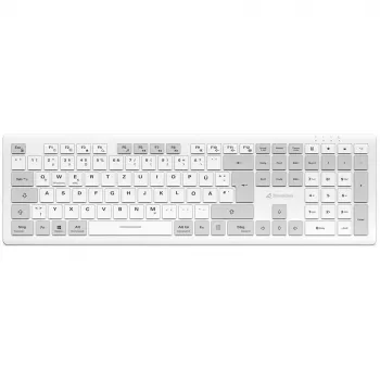 Sharkoon OfficePal K30W White DE-Layout Rubberdome (4044951042340)