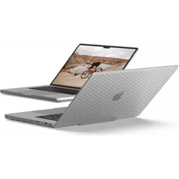 “UAG Essential Armor”, skirtas “MacBook Pro 16” (M1/M2/M3 MAX & PRO/M4/M4 MAX & PRO) (2021–2024 m.), permatomas