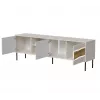 TV spintelė cama meble INSERTO 3D1W 190x40x62 cm kašmyro apdaila su LED