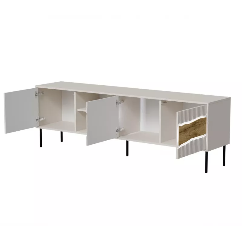 TV spintelė cama meble INSERTO 3D1W 190x40x62 cm kašmyro apdaila su LED