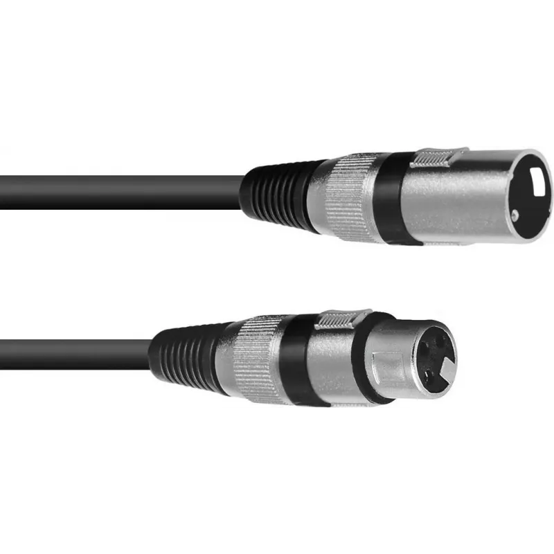 XLR jungiamasis laidas Omnitronic 30220400 — 1x XLR kištukas į 1x XLR lizdas, 0,5 m