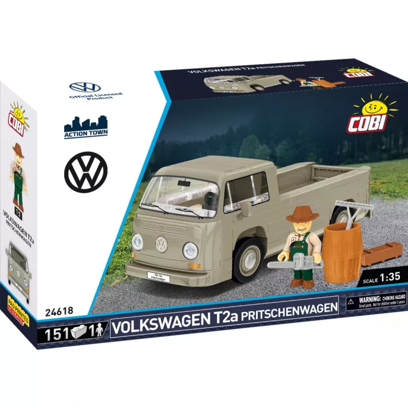 Cobi model kit Volkswagen T2a flatbed truck 1:35 scale Pilka