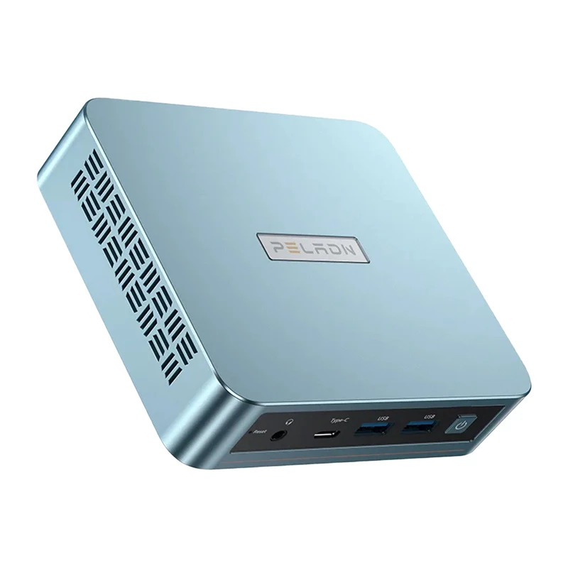 Mini PC Peladn WI-6 N150 — 16GB RAM, 512GB SSD, kompaktiškas stalinis kompiuteris