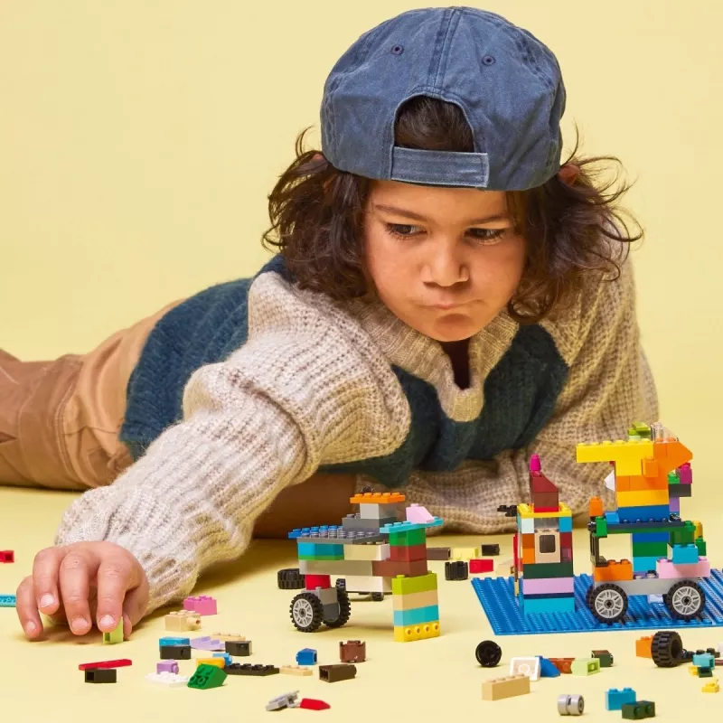 LEGO konstrukcinė plokštė 11025 — mėlyna pagrindo plokštė 32x32 kaištukų, 250×250 mm