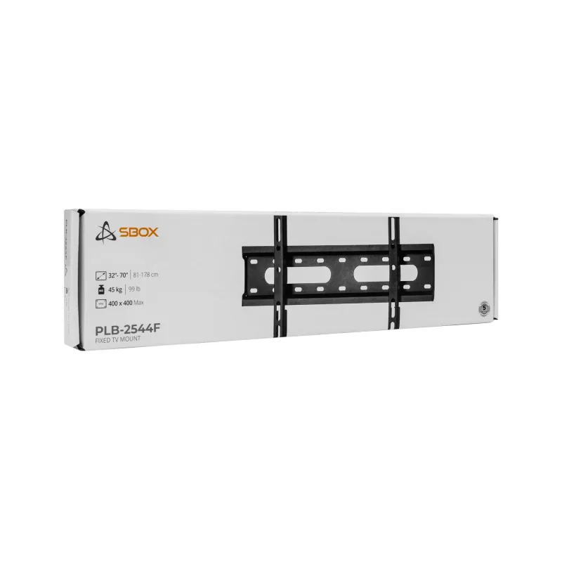 TV sieninis laikiklis SBOX PLB-2544F-2 32–70 colių televizoriams, iki 45 kg, VESA 400x400