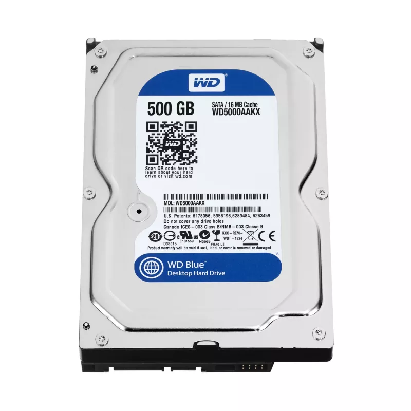 WD Mėlyna WD5000AAKX – standusis diskas – 500 GB – vidinis – 3,5 col. (8,9 cm)