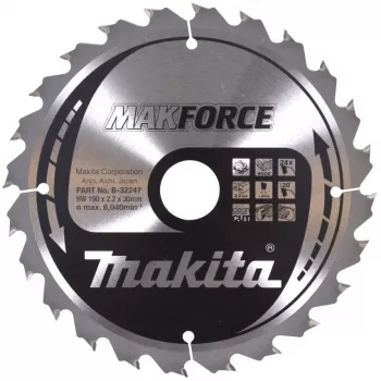 Makita MAKFORCE - diskinis pjūklo diskas - medienai - 190 mm - 24 dantys