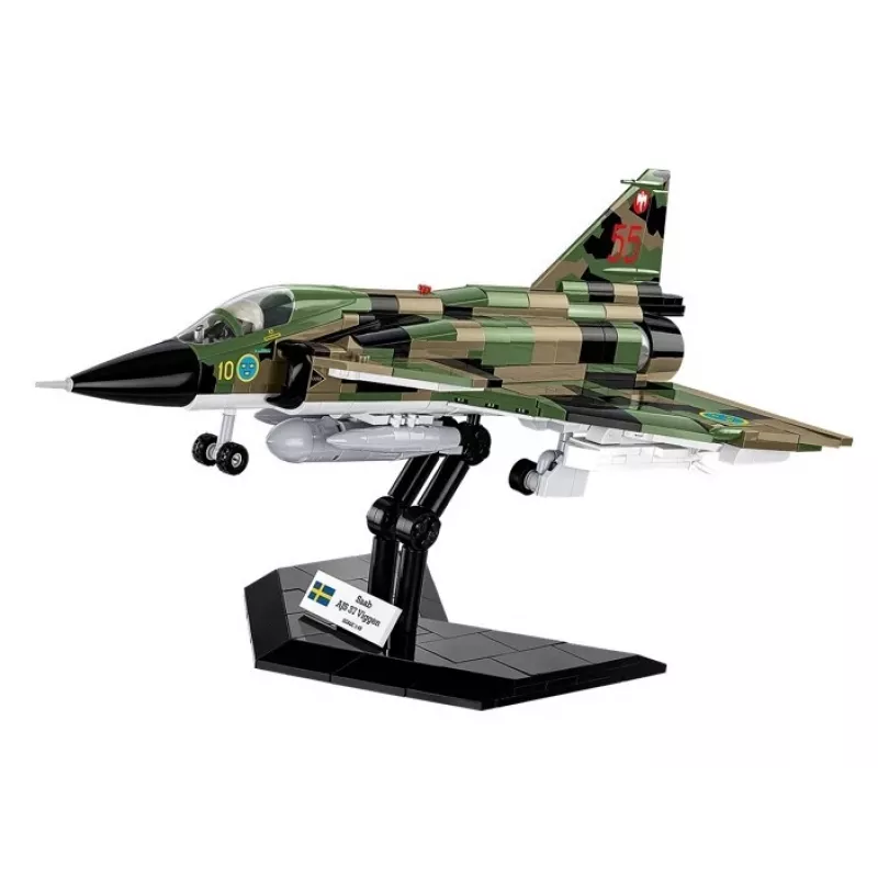 Konstruktorius Cobi Blocks Saab AJS 3 Viggen 911 vnt. modelio rinkinys, 911 dalių